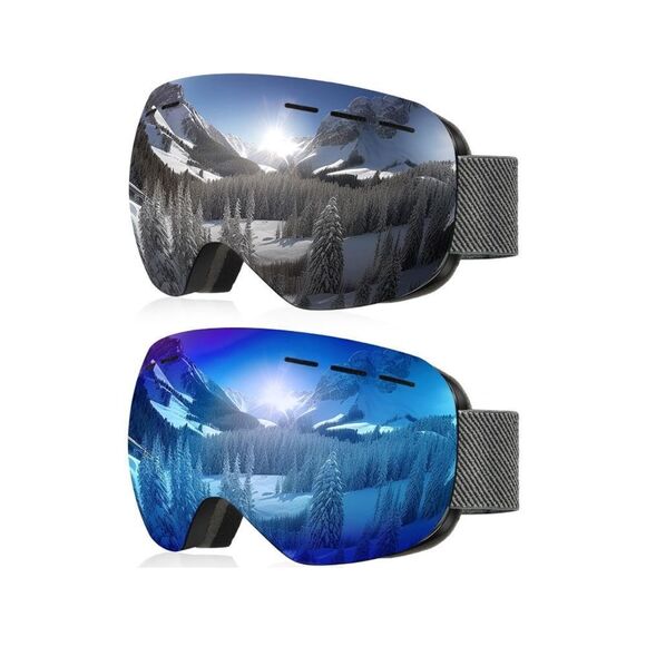 Ski Goggles Unisex 2 pairs - Picture 1 of 7